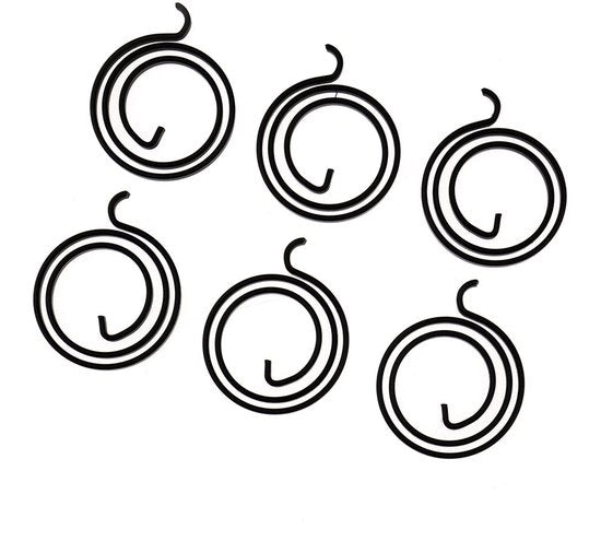 Maniglia di porta di alta qualità - 6x 2,5 giri - Acciaio manganese - Nero