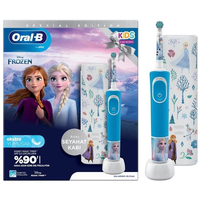 Oral-B Vitality Pro Frozen Bambino Spazzolino rotante-oscillante Nero, Grigio