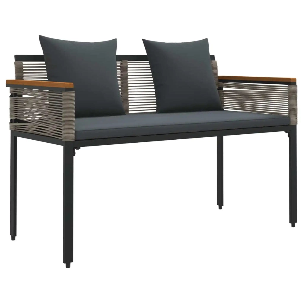 Set di Mobili da Esterno Grigio e Grigio Scuro polyrattan 42025227