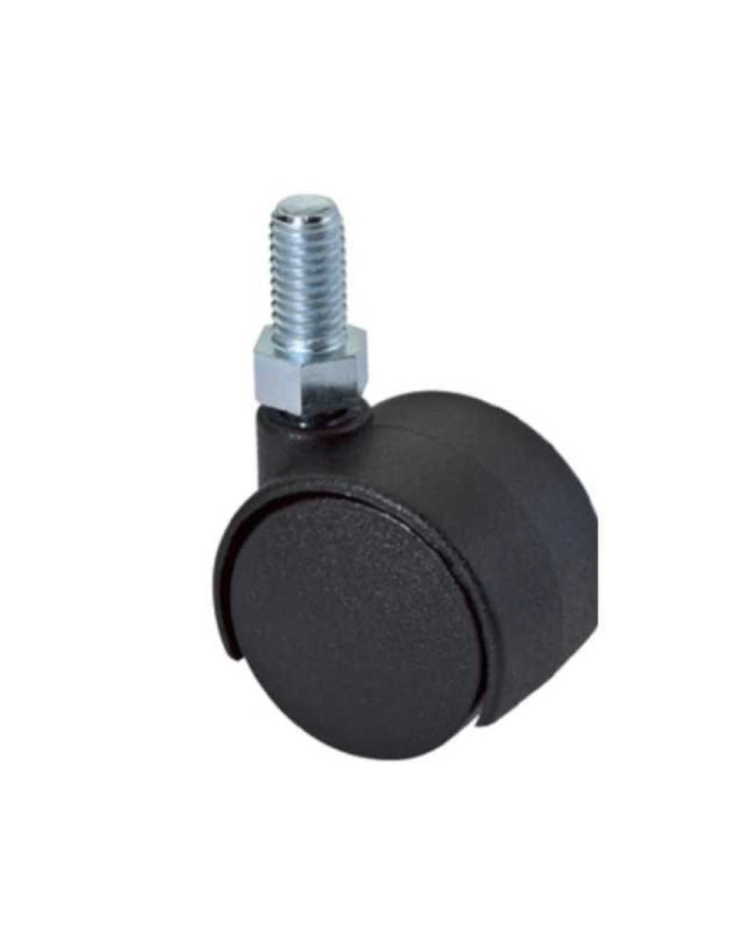 Ruota Gemellata In Nylon Perno Da Diametro 50 Set 5 Pezzi - Masidef
