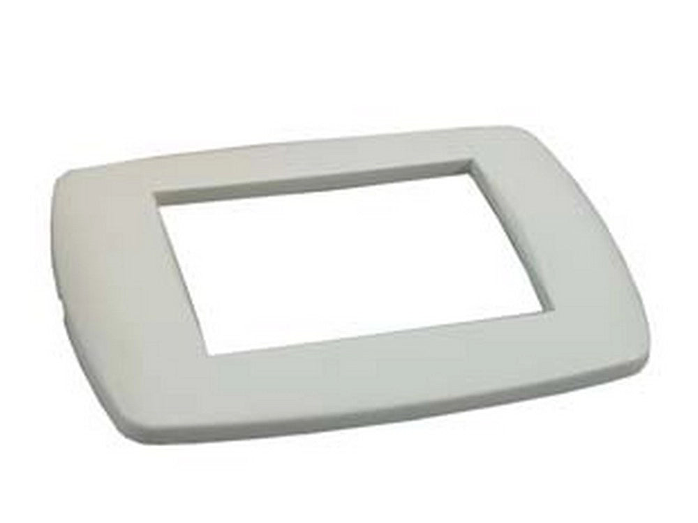 15pz placca 3 posti "millennium" bianca - 3 posti - mm.123x84h.(7843.t.b) cod:ferx.fer153744
