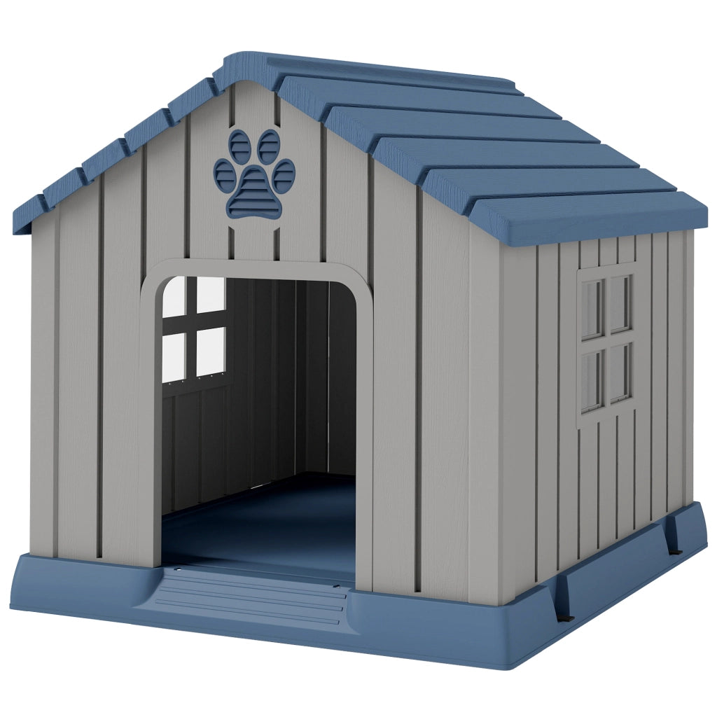 Casetta per Cani Esterno ¨C zephmum ¨C 85x79x82 cm Blu