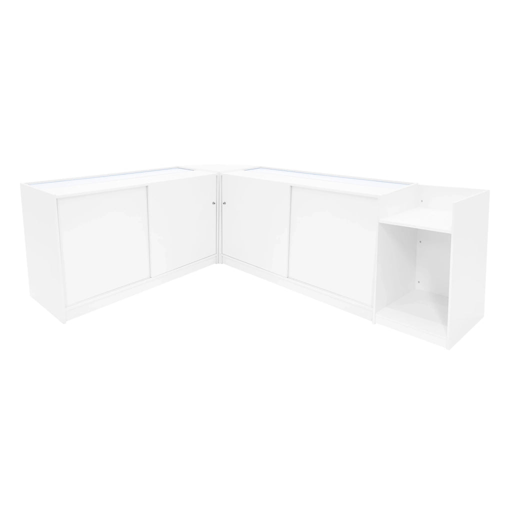 Set Banconi Bianco Gravity LED B1500 C1500 CM60 TB60 con Serratura