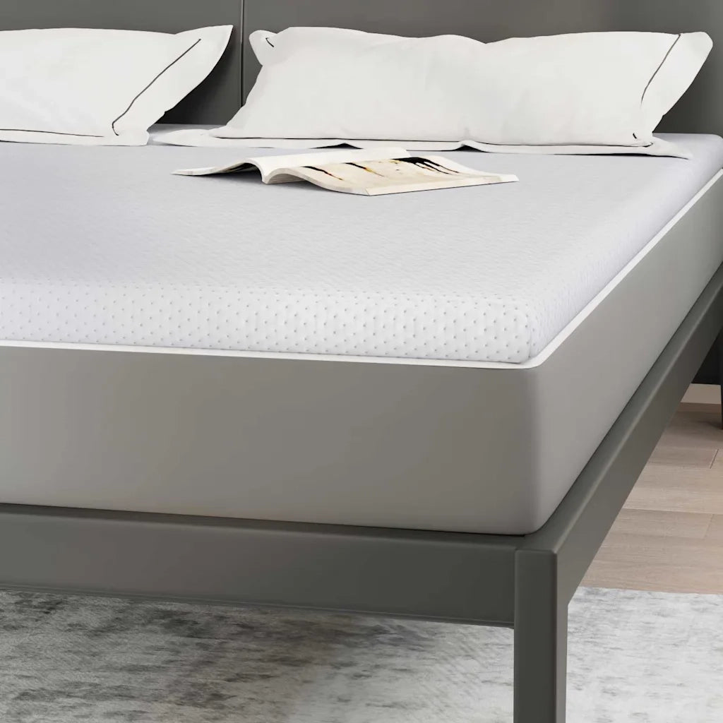 Topper per materasso Bianco 180 x 200 cm Tessuto Jacquard 4106207