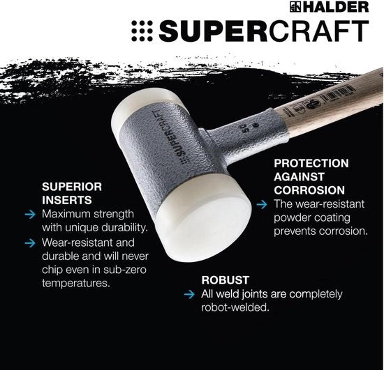 Scooploophamer senza ritorno per Supercraft con tubo in acciaio inossidabile indeformabile - Ø 50 nylon