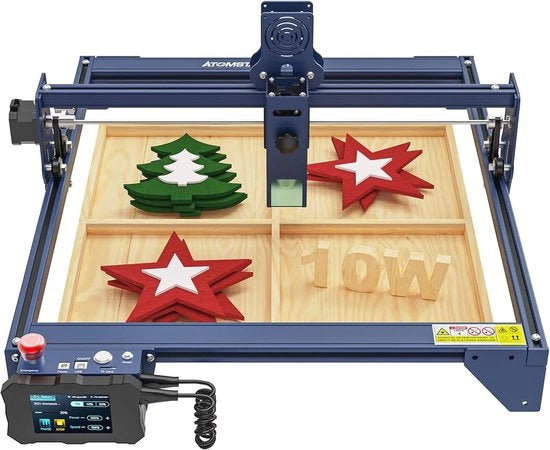 Taglierino Laser a 10W con Alta Precisione e 50W Potenza | Tagliamento Laser CNC | 410 x 400 mm