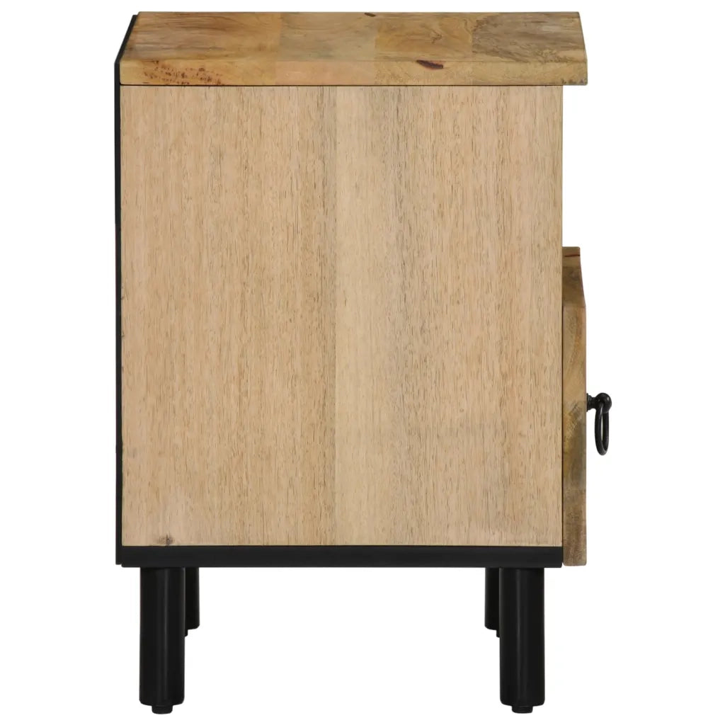 Comodino 40x33x46 cm in Legno Massello di Mango 358218