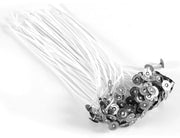 Set di fili di cera 100 pezzi - Filo di cotone naturale - 14 cm - Per candele artigianali - Fili di cotone naturali - Buona stabilità di combustione - Lontanità delle fiamme