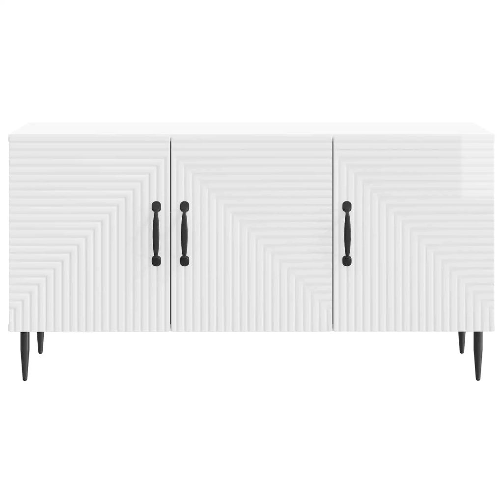 Mobile TV | Armadietto TV | Mobile Porta TV Bianco Lucido 99 x 34,5 x 50 cm Legno ingegnerizzato
