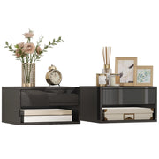 Comodino ¨C Minimal ¨C 37x32x21 cm, nero