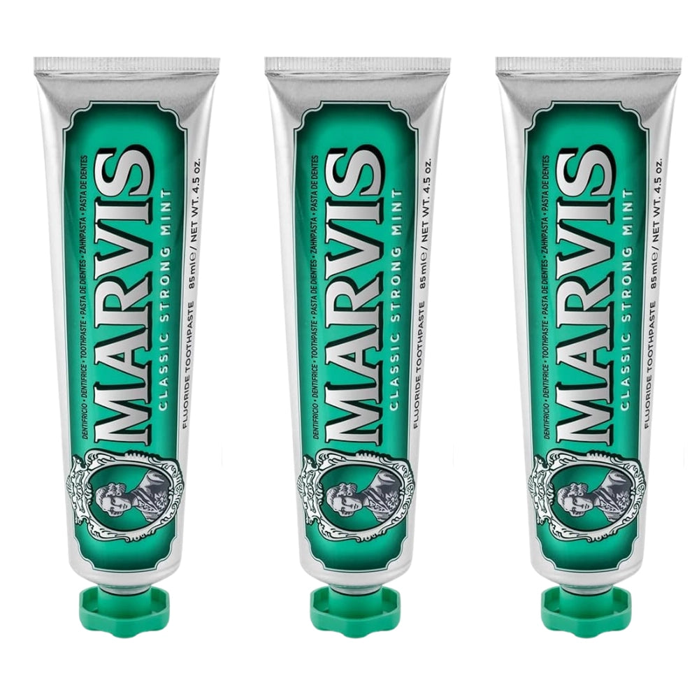Marvis dentifricio cura delle gengive classic strong mint da 85 ml pezzi 3