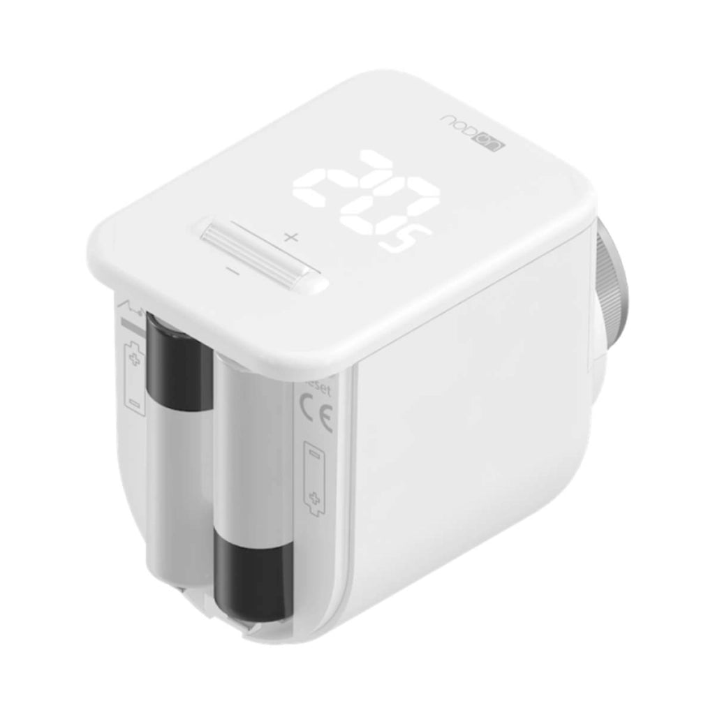 Testina valvola termostatica wireless compatibile LoRaWAN per radiatori Bianco NODON