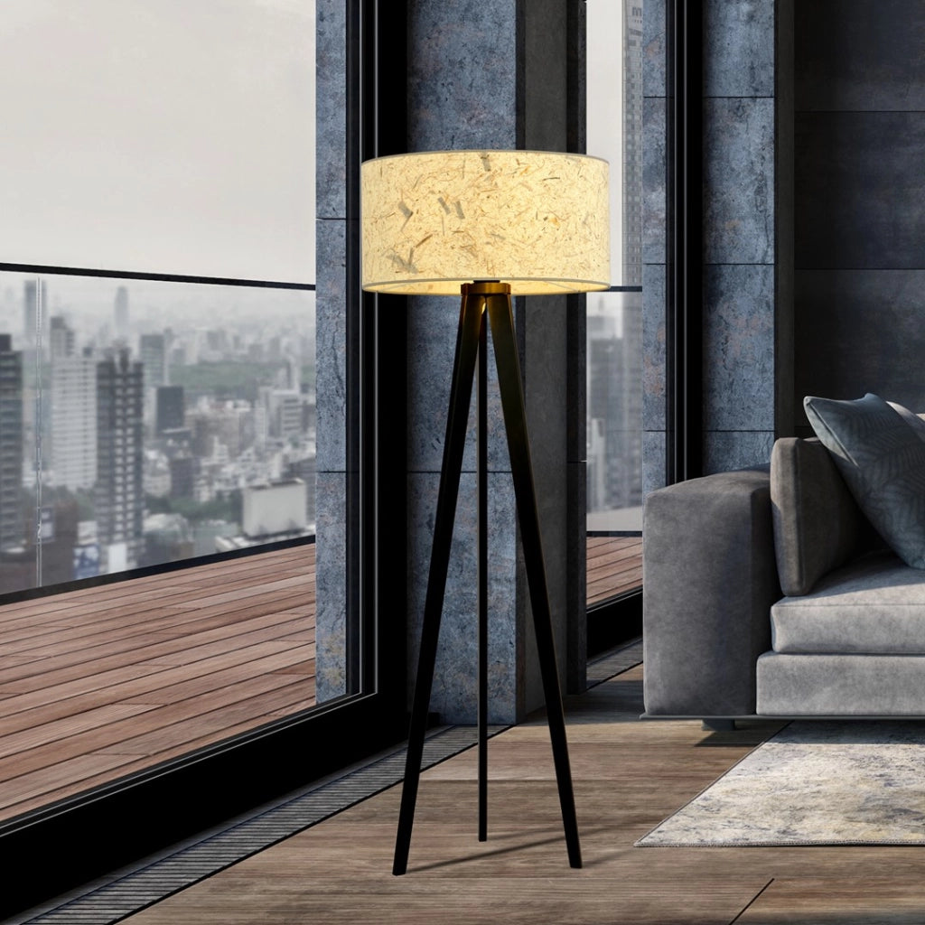 Lampada da terra Emibig Aston treppiede sughero 150cm