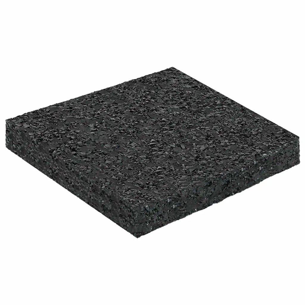 Pad per patio in granuli di gomma Nero 9 x 9 x 1 cm Gomma CFW7365472