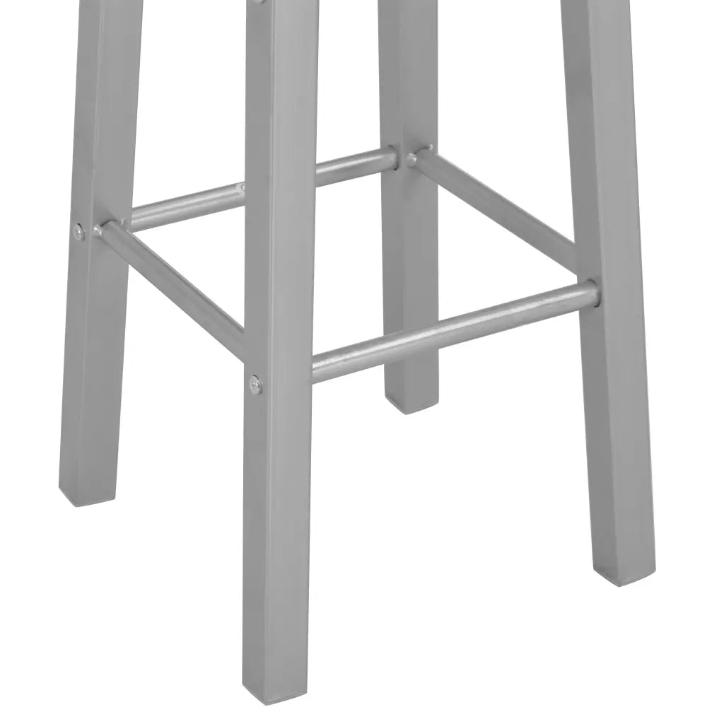 Set da Bar 3 pz in Legno e Acciaio Nero 284396