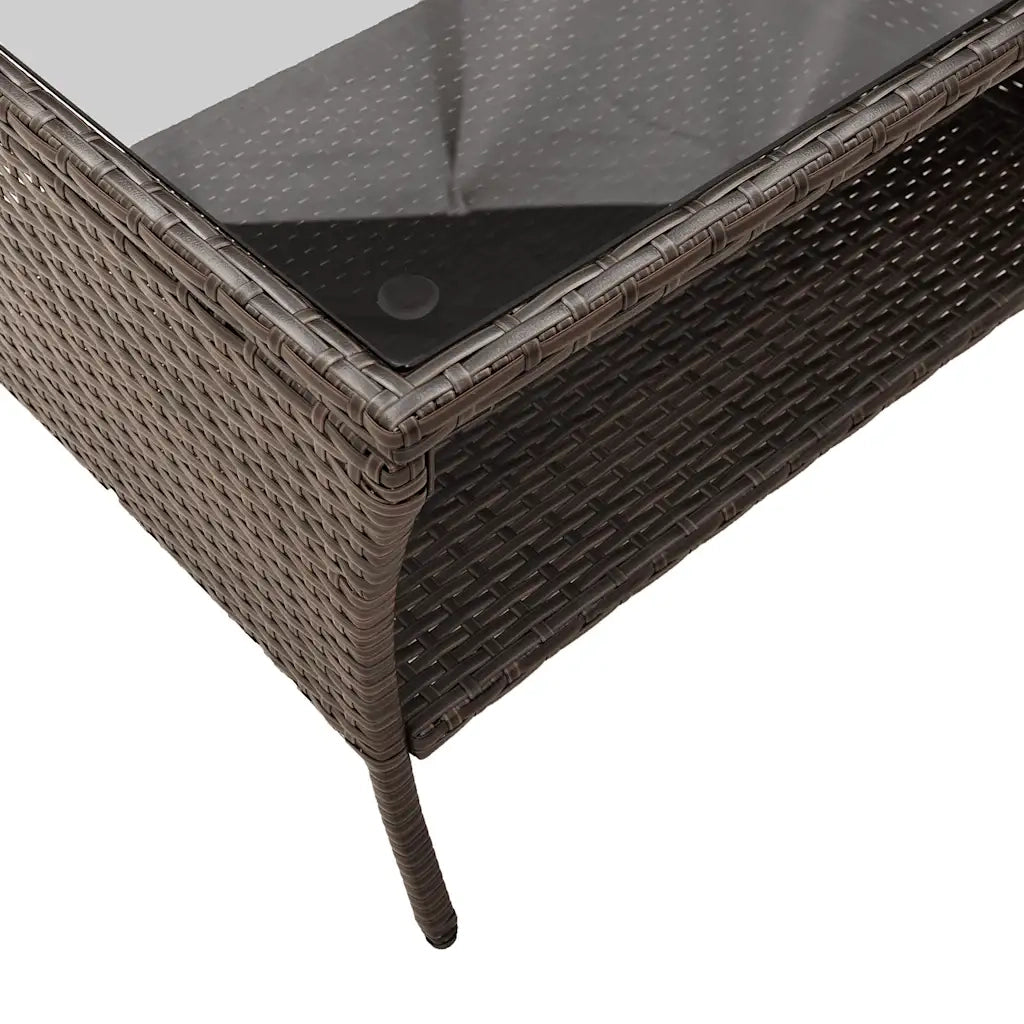 Set Divano da Giardino 6 pz con Cuscini Marrone in Polyrattan 3324578