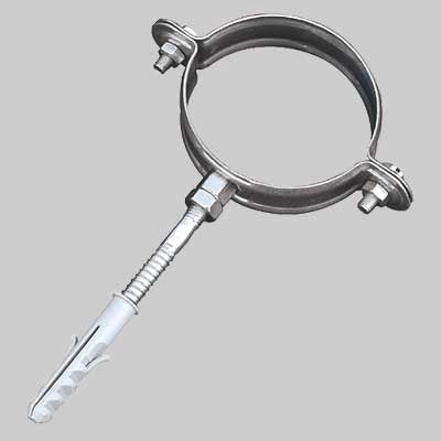 COLLARE FERMATUBO - Ø 120 - Per tubo pluviale - 2 pezzi - MADE IN ITALY