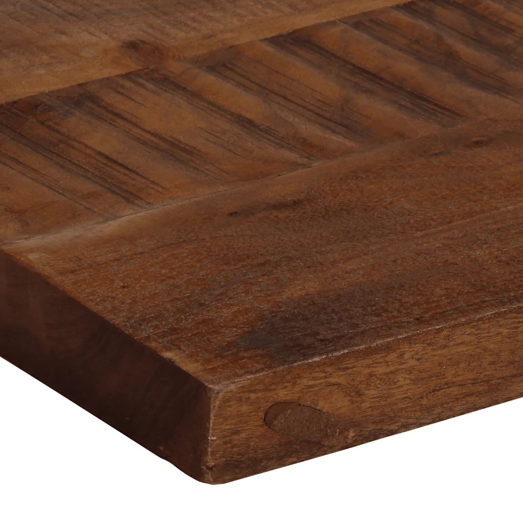 Piano Tavolo 110x30x3,8 cm Rettangolare in Massello di Recupero 371233