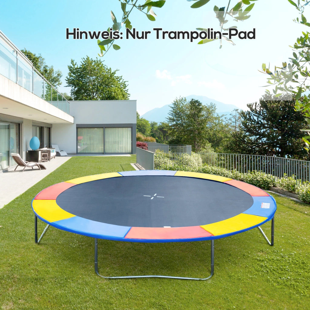 Copertura per Trampolino con Rete Sicurezza e Scala ¨C zephmum ¨C ? 244cm Multicolore