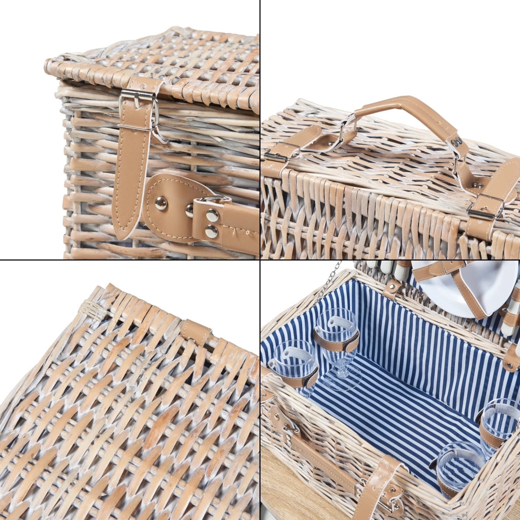 Cestino da picnic per 4 persone bianco naturale blu 03_0010206