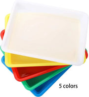 Decine di contenitori di plastica per attività, 28 x 21 cm organizzatore multifunzionale per arte e manualità, giocattoli per sensazioni e sperimentazione, pittura, progetti di fai da te, attività di casa divertenti