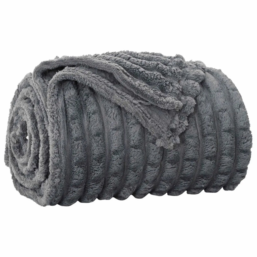 Coperte da Pile 6 pcs Grigio scuro 240 x 220 cm Panno 42016951