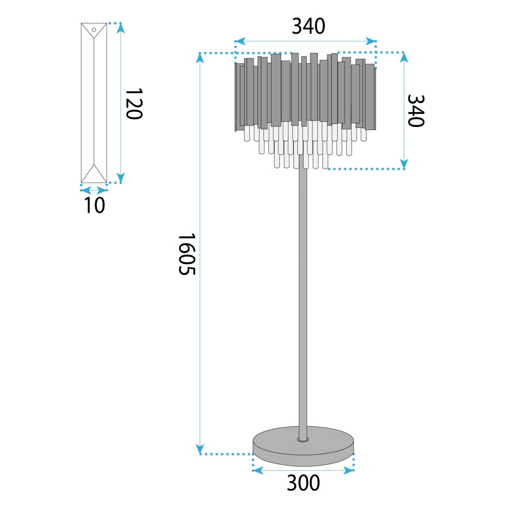 Lampada APP1716-3F Chrome