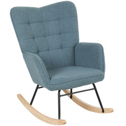 Poltrona a Dondolo ¨C Zephmum ¨C Blu Chiaro