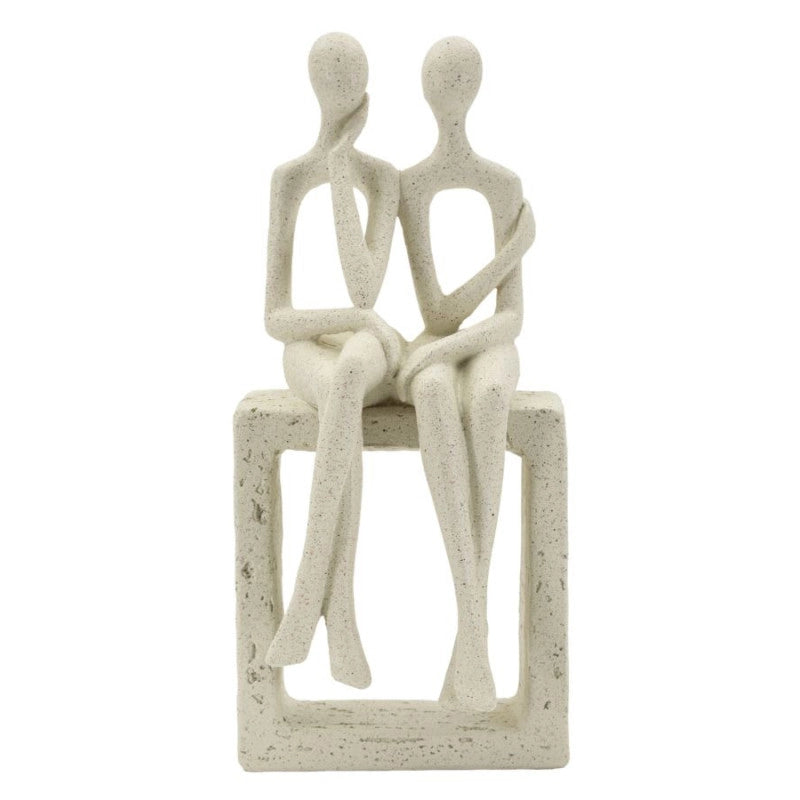 Statuetta Coppia Stons cm 11,5x9x25