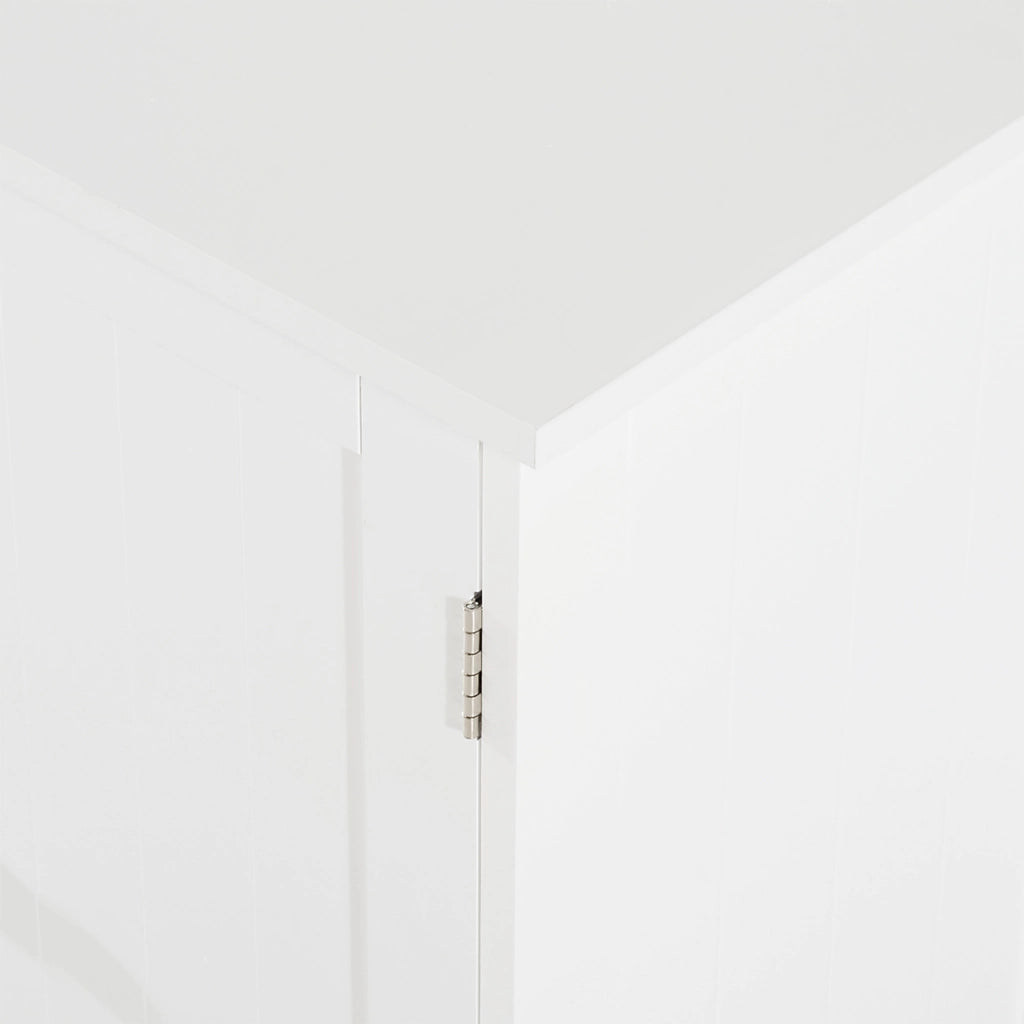 Mobile Sottolavabo Bagno con 2 Ante e Ripiano Regolabile ¨C Minimal ¨C Bianco 60x30x60 cm