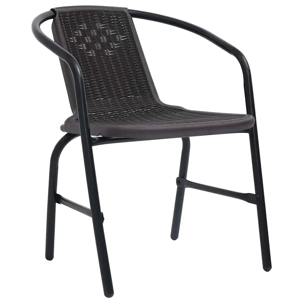 Set da Pranzo per Giardino 3 pcs Nero 3379380