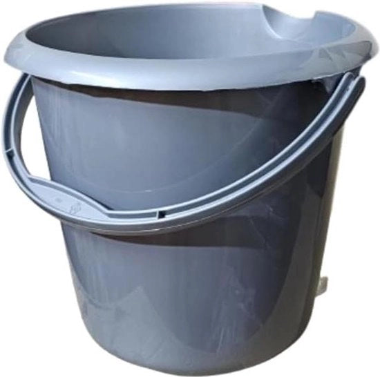 Emme da Bagno con Maniglia Fissa Easy Grip - Maniglia da Bagno per la Conservazione - Emme da Bagno da 10ltr con Maniglia Zinata