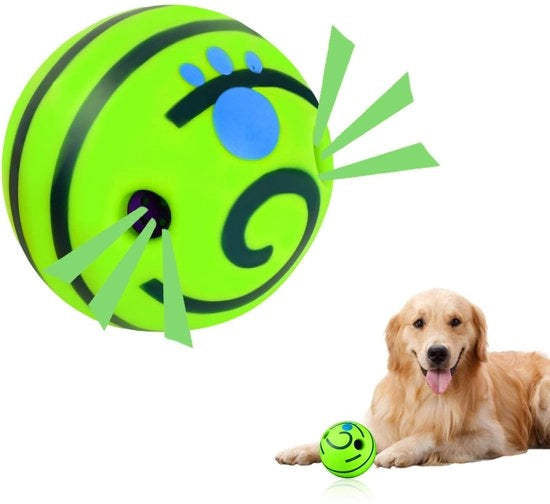 Corona d'oro - Giocattolo per cani - Giocattolo interattivo per cani - Gomma naturale - 11 cm - Scuotere e rotolare - Per cani adulti - Sicuro e ...