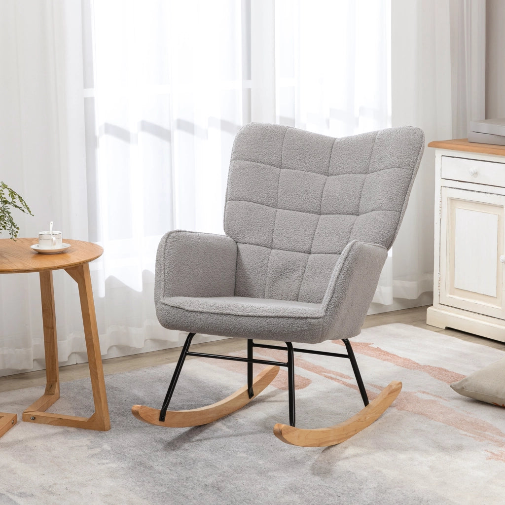 Poltrona Dondolo ¨C Zephmum ¨C Grigio Chiaro