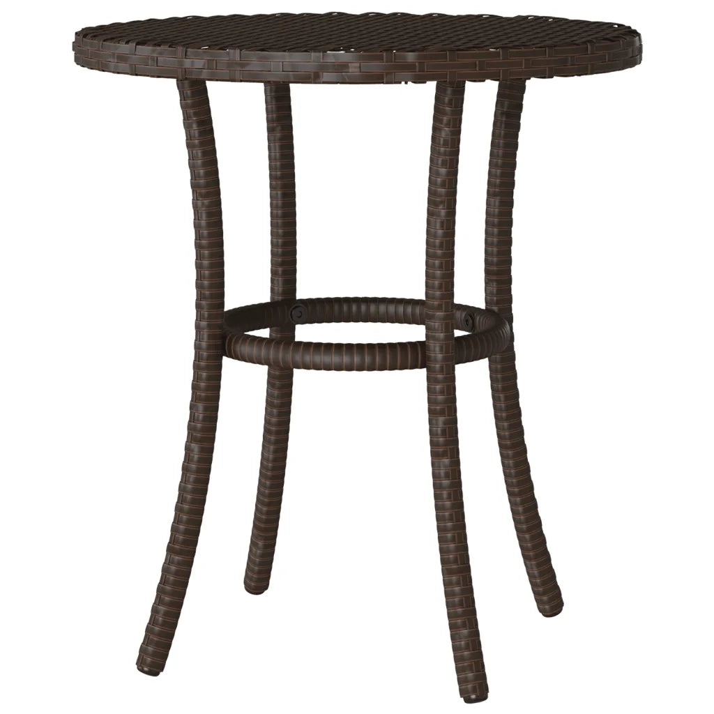Set Bistrò 3 pz con Cuscini Marrone in Polyrattan 365178