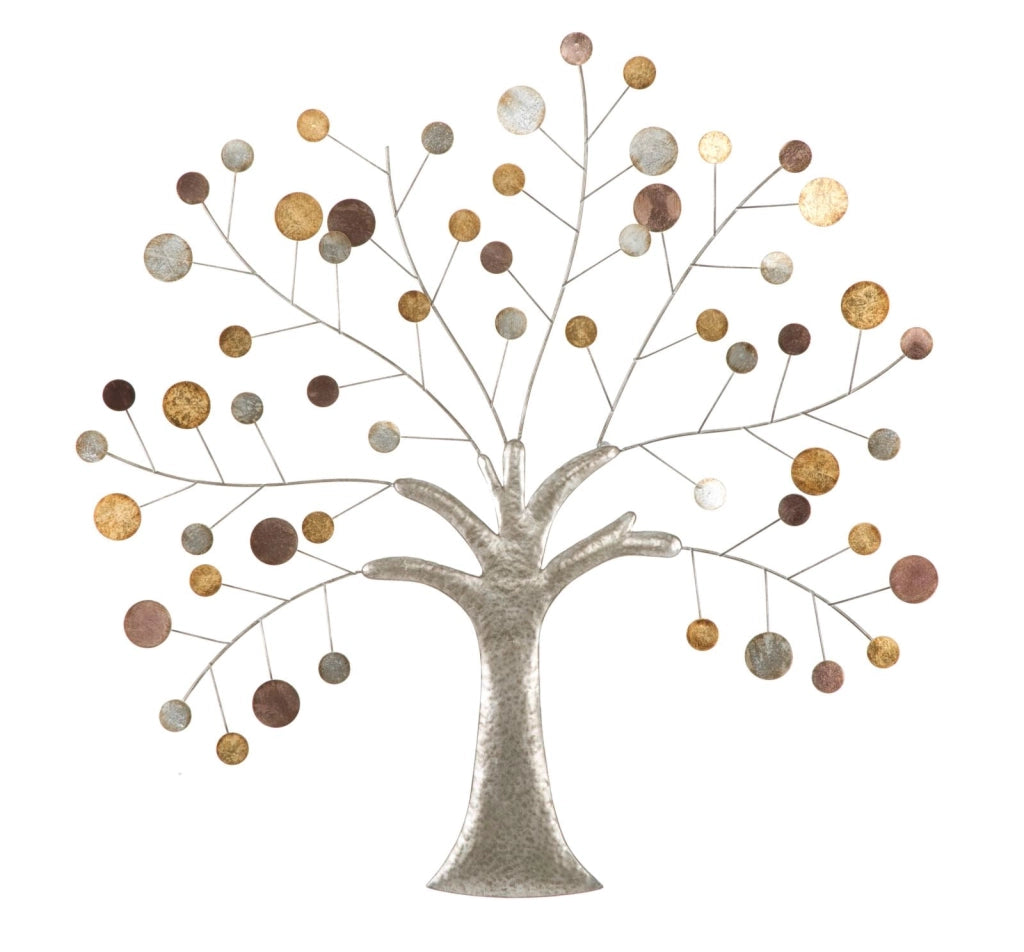 Pannello da Muro Tree 88x2,5x88 cm in Ferro