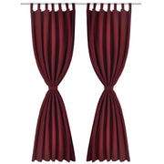 Tende in Micro-Raso Bord¨° 2 pz con Occhielli 140 x 175 cm