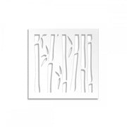 BAMBU - Pannello in PVC traforato - Parasole Colore: bianco, Misura: 48x48 cm