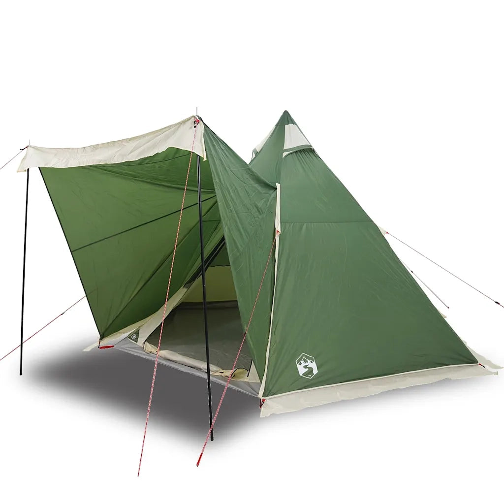 Tenda Familiare Tipi per 6 Persone Verde Impermeabile