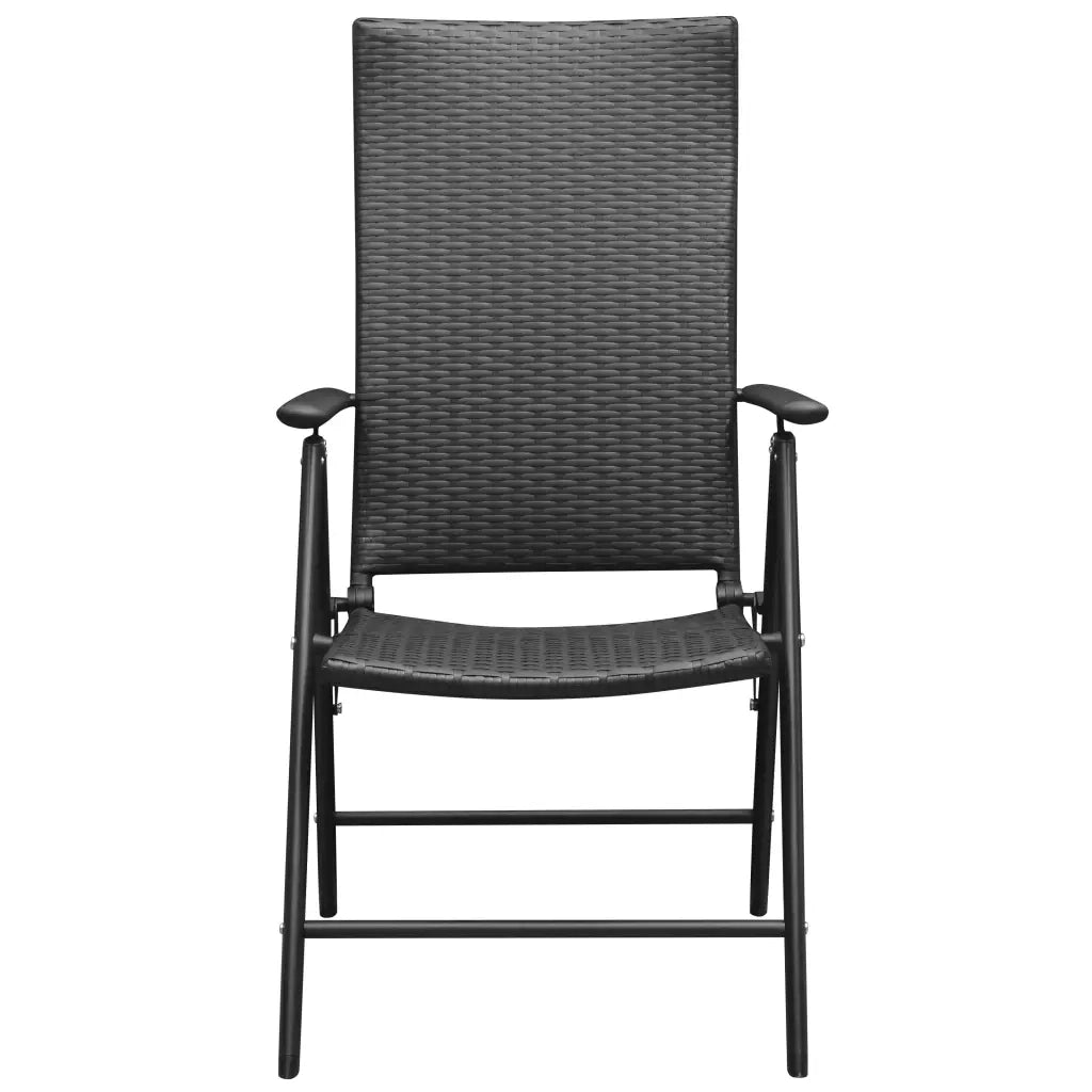 Set da Pranzo da Giardino 7 pz Nero