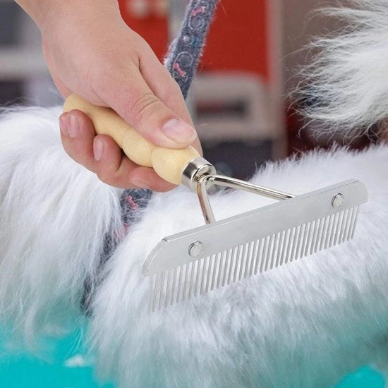 Cura per Cavallo - Kam per Detersivo - Manico in Legno - Antiscivolo - Massaggio Cutaneo - Effettivo contro la Caduta dei Capelli - Kam per Detersivo