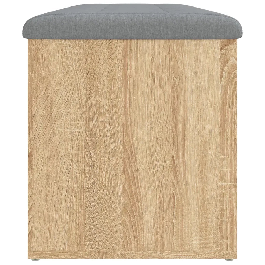 Panca contenitore in rovere Sonoma 102x42x45 cm 835056