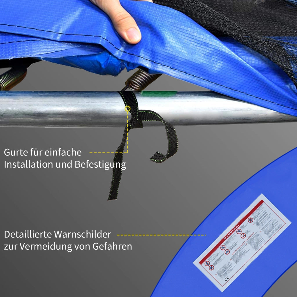 Copertura per Trampolino ¨C Minimal ¨C ?366cm, Rosso Giallo Blu, UV-resistente