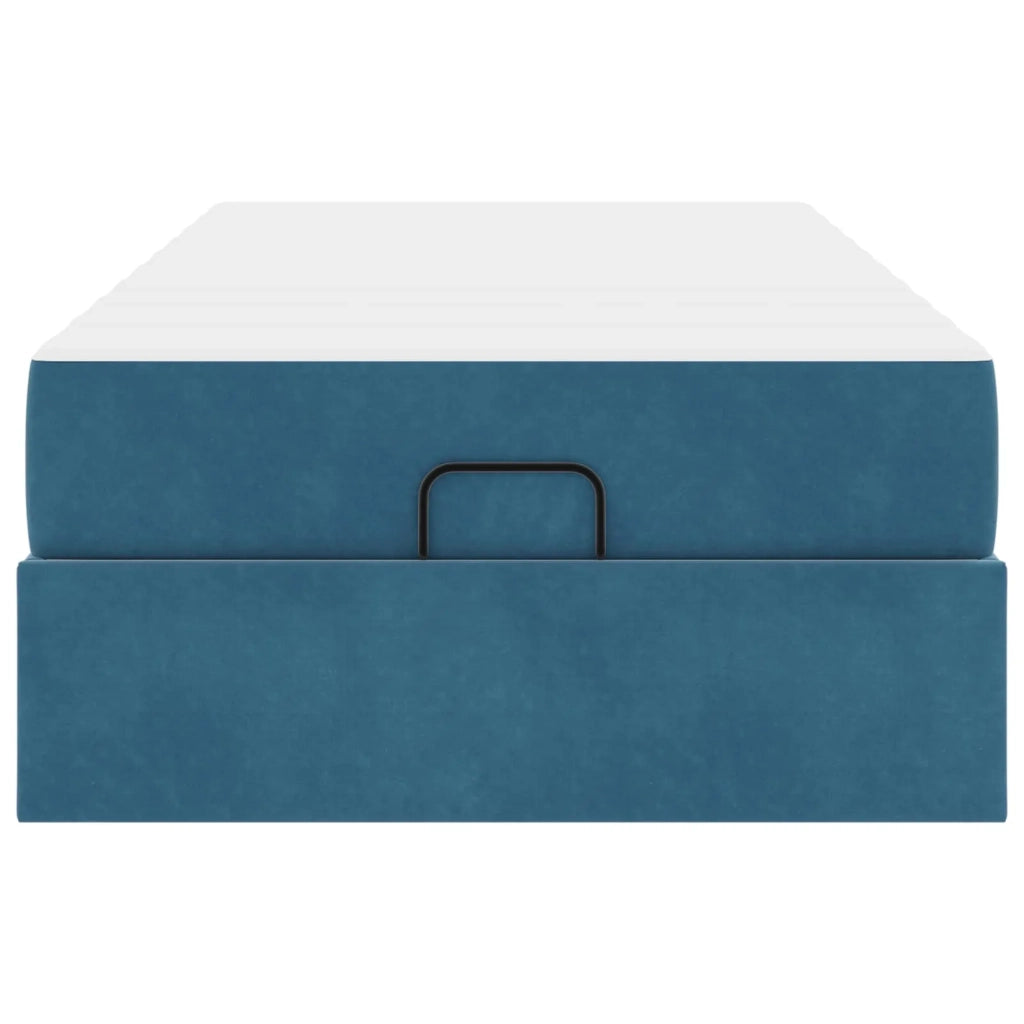 Struttura letto con materasso 2 pcs Blu Velluto 3399532