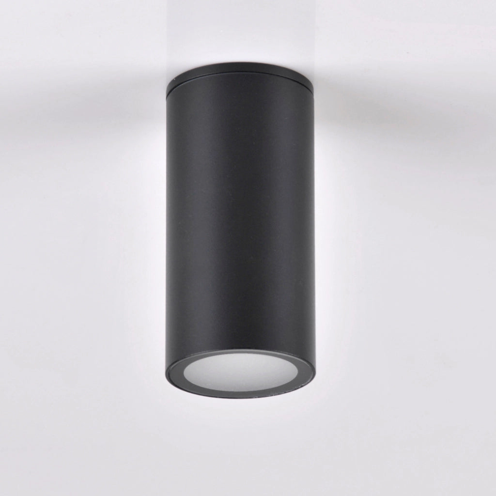 Applique esterna Polux Atlanta GU10 nera alluminio IP54