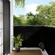 Paravento da Balcone Nero 120x800 cm 100% Poliestere Oxford 4000376