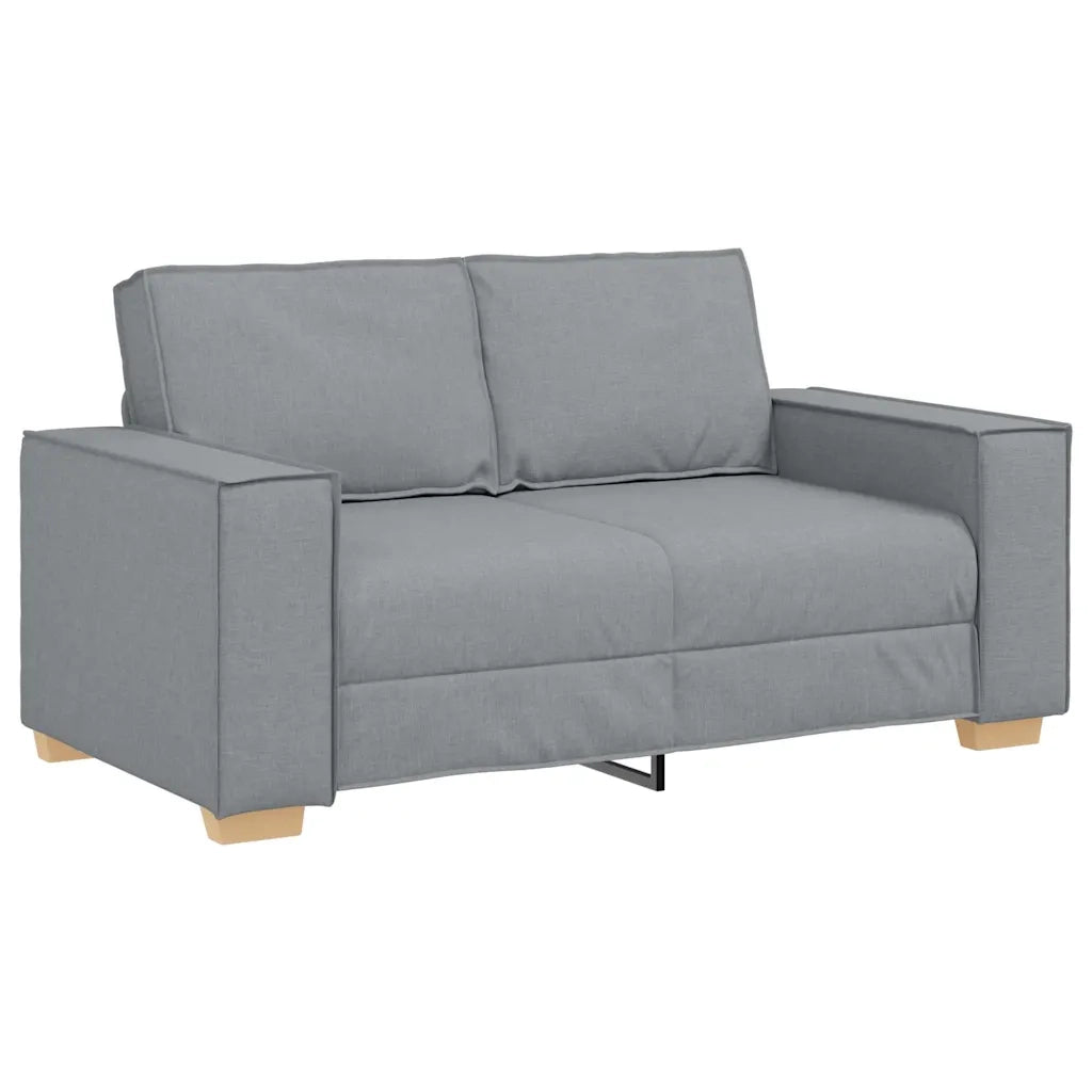 Divano 3 pcs Grigio chiaro 220 x 80 x 84 cm Tessuto misto lino 3324609