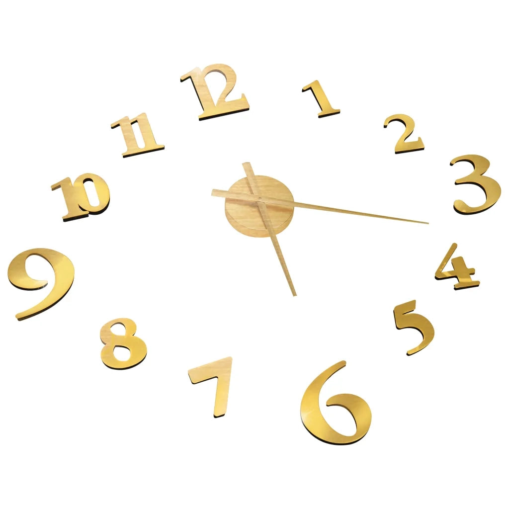 Orologio da Parete 3D Design Moderno Oro 100 cm XXL 325151