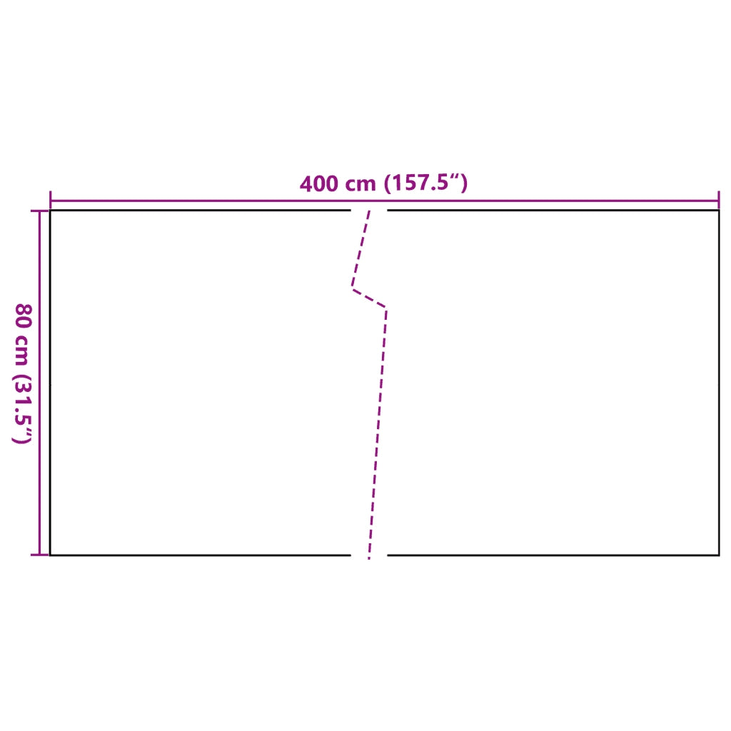 Schermo da balcone | Paravento da Balcone Marrone e Nero 400x80 cm in Polyrattan