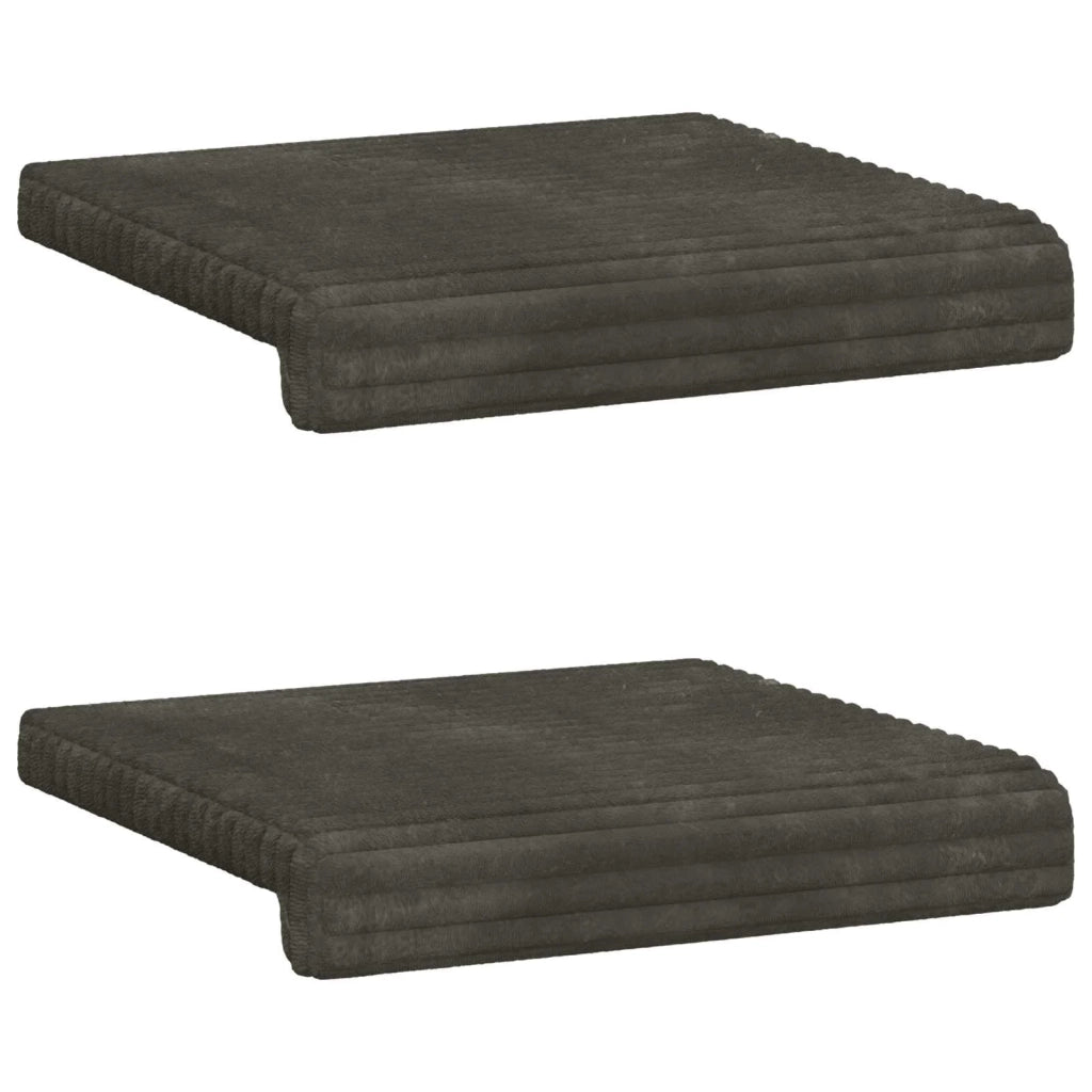 Cuscino per panchina 2 pcs Corduroy Morbido Antracite 42043068